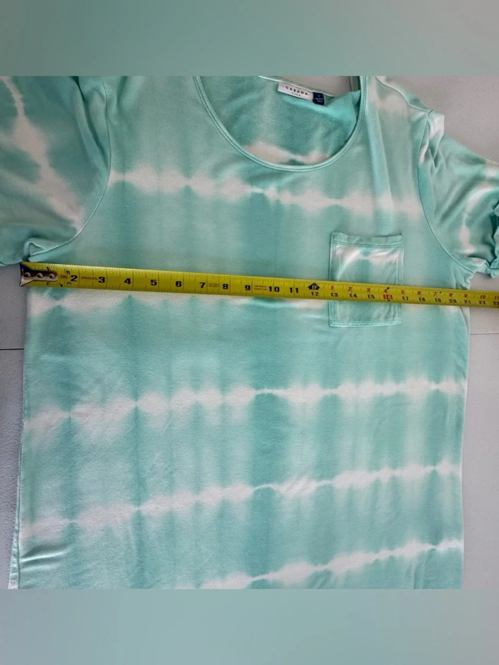 Cabana Life Aqua Tie-Dye Dress Relaxed Covering Up UPF 50+ Size L